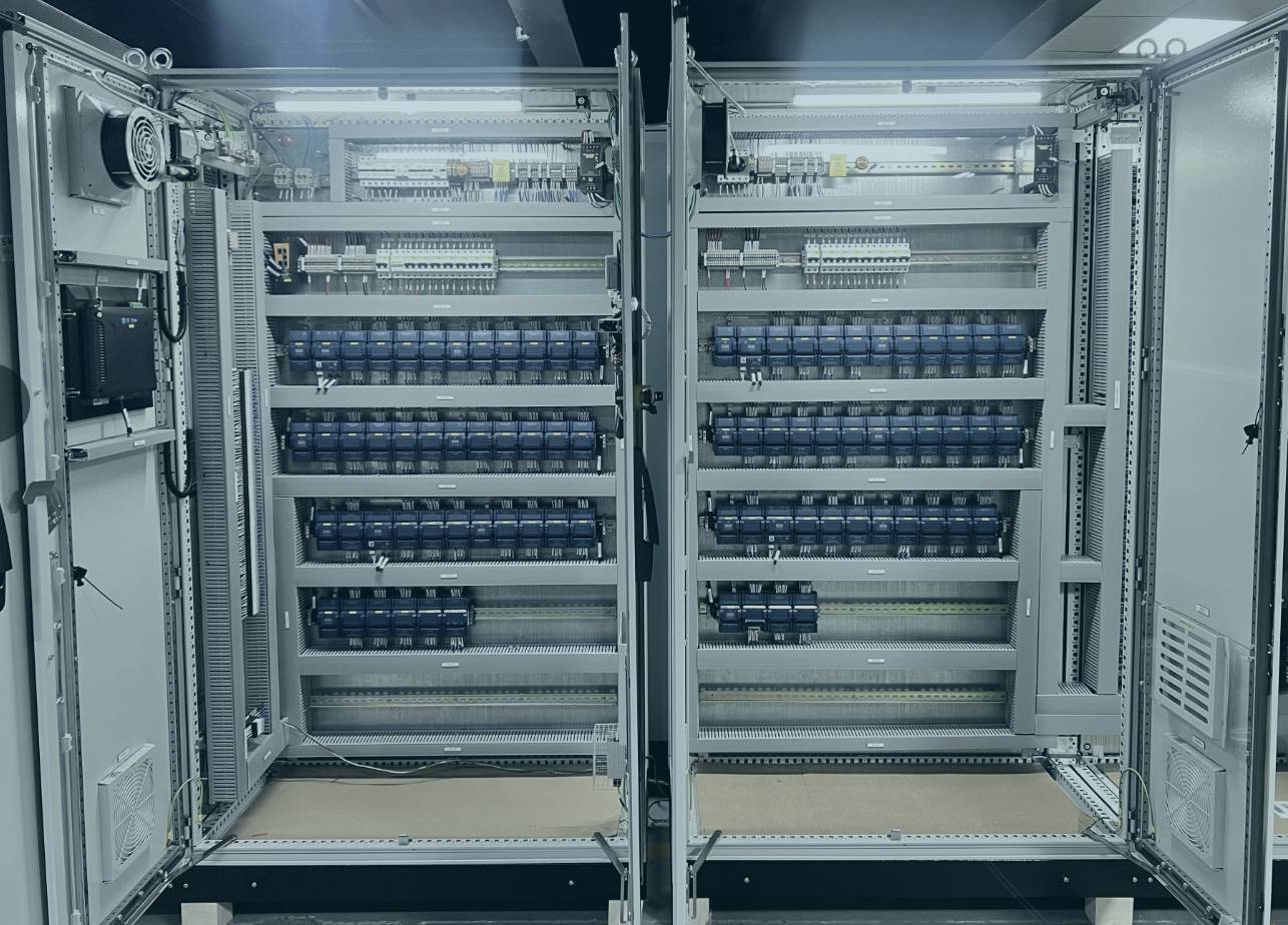 DDC control panel interior built by Saneg